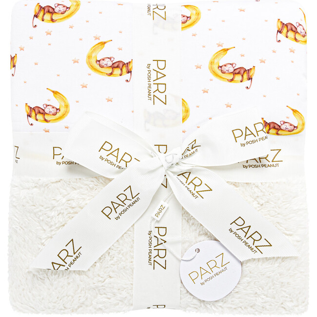 Finley Square Plush Patoo, White - Blankets - 2