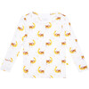 Finley Long Sleeve Basic Pajama, White - Pajamas - 2