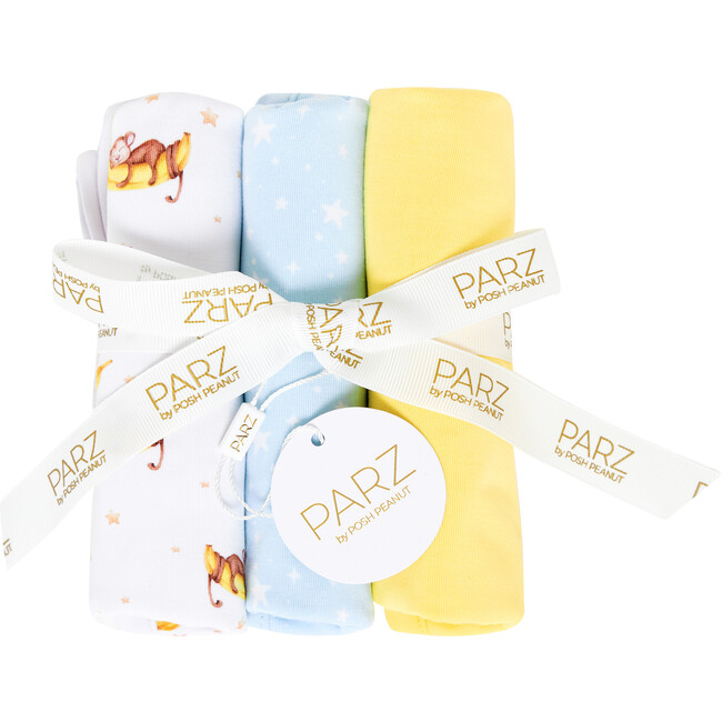 Finley Burp Cloth 3-Piece Set, White - Burp Cloths - 2