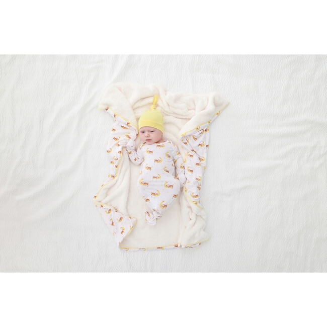 Finley Square Plush Patoo, White - Blankets - 4