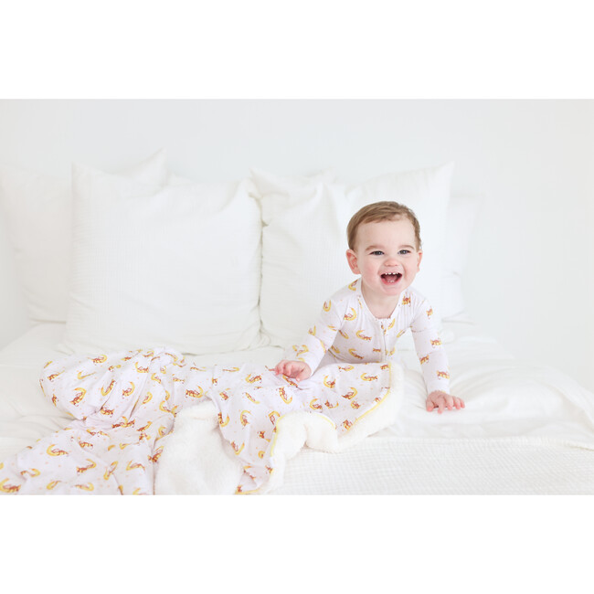 Finley Square Plush Patoo, White - Blankets - 5