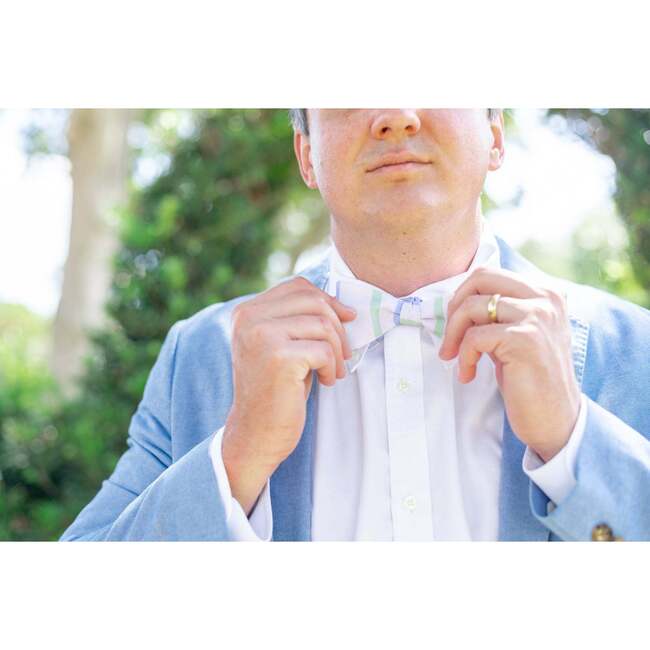 Men's Positano Bow Tie, Stripes - Bowties & Ties - 2