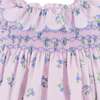 Positano Girls Flutter Sleeve Dress, Lavender Floral - Dresses - 3 - thumbnail