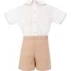Il Pellicano Baby Boy Embroidered Button-On, White - Rompers - 6