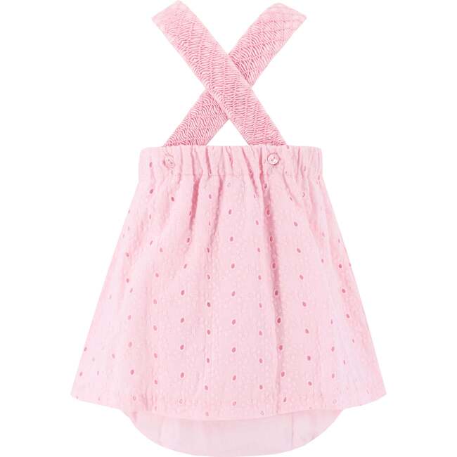 Il Pellicano Eyelet Baby Girl Bubble, Pink - Dresses - 6