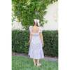 Positano Women's Flutter Sleeve Violet Dress, Lavender - Dresses - 5