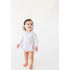 Lydia Long Sleeve Bubble Romper Dress, White - Dresses - 2