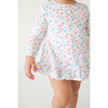 Lydia Long Sleeve Bubble Romper Dress, White - Dresses - 3