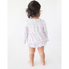Lydia Long Sleeve Bubble Romper Dress, White - Dresses - 4