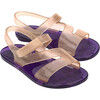 The Real Jelly Paris Kids, Purple/Yellow - Sandals - 1 - thumbnail