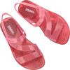 The Real Jelly Paris Kids, Pink/Red - Sandals - 5 - thumbnail