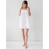 Women's Maeve Strap Sleeves Nightgown, White - Nightgowns - 3