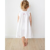 Noa Smocked With Hand Embroidery Dress, White - Dresses - 3