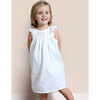 Mathilde Smocked Ruffle Sleeve Dress, White And Pink - Dresses - 3