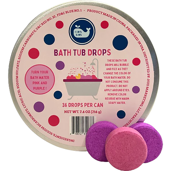 Bath Water Color Drops, Pink and Purple