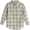 Grayson Button Down, Lemon Sky Check - Shirts - 1 - thumbnail