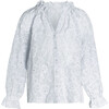 Women's Harper Top, Sky Anemone - Blouses - 1 - thumbnail