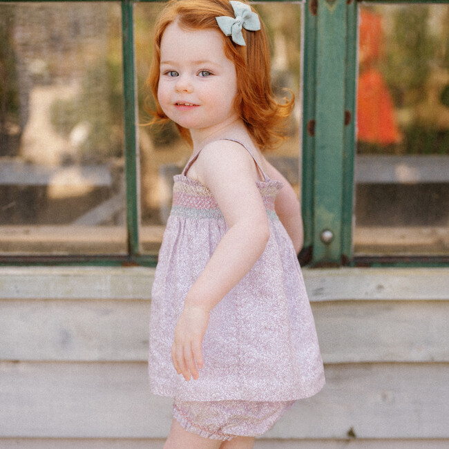 Rosie Baby Dress & Bloomer Set, Scattered Blooms - Dresses - 2