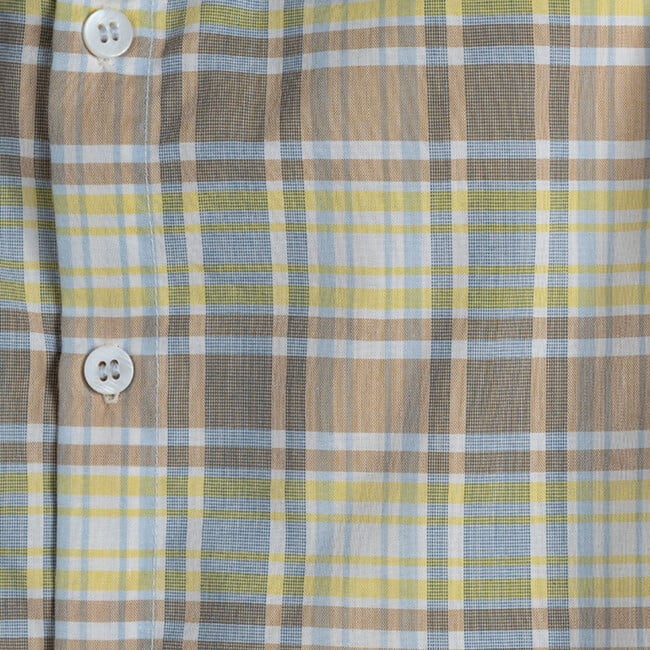 Grayson Button Down, Lemon Sky Check - Shirts - 3