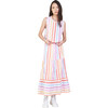 Women's Maya Contrast-Tiered Skirt, Rainbow Stripe - Skirts - 1 - thumbnail