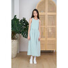 Women's Renzo A-Line Dress, Green Stripe - Dresses - 2