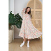 Women's Victoria Modest Ruffled Neck Dress, Spring Blooms - Dresses - 2