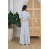 Women's Carol Ruffle Tiered Dress, Grey And White - Dresses - 3