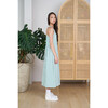 Women's Renzo A-Line Dress, Green Stripe - Dresses - 4