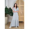 Women's Carol Ruffle Tiered Dress, Grey And White - Dresses - 5