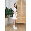Women's Carmella Adjustable Rope Tie Dress, White - Dresses - 4