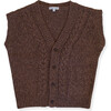 Greenwich Recycle Vest, Beige - Sweaters - 1 - thumbnail
