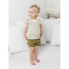 Pearl Petal Sleeve Top, Fern - Shirts - 2