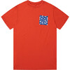 Party Pops Bamboo Star Pocket Tee Shirt, Red - Shirts - 1 - thumbnail