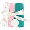 Nicky Burp Cloth 3-Piece Set, White - Burp Cloths - 2