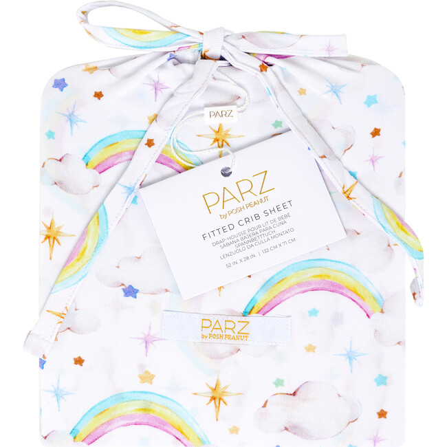 Nicky Crib Sheet, White - Crib Sheets - 2