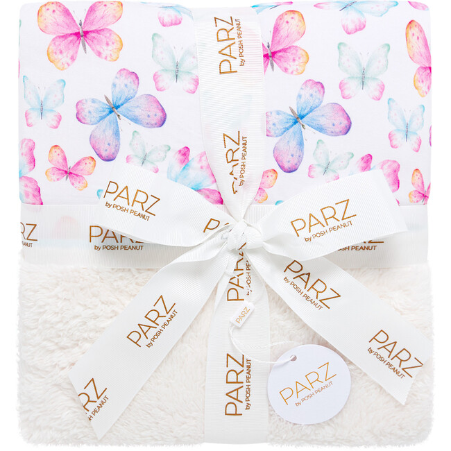 Noemi Square Plush Patoo, White - Blankets - 2