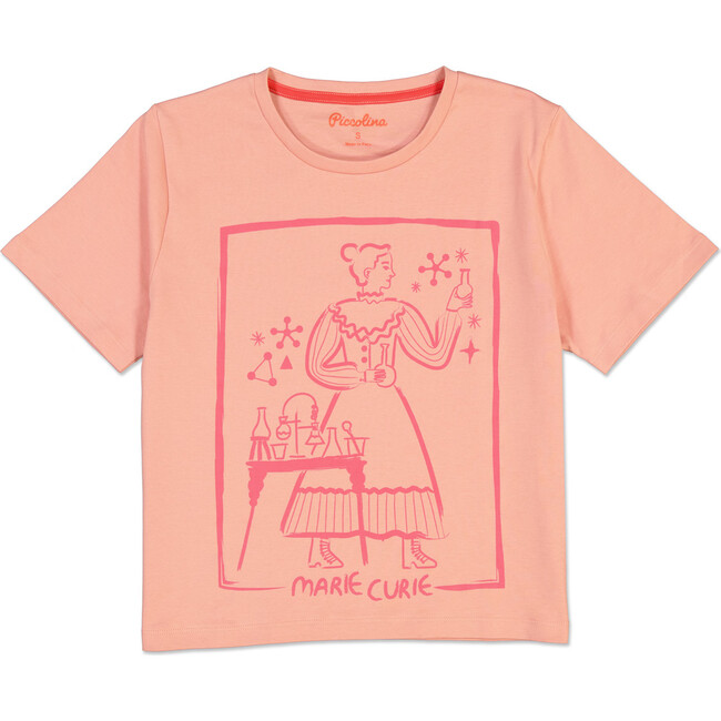 Women's Marie Curie Short Sleeve Reimagined Trailblazer Tee, Pink