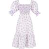 Positano Women's Puff Sleeve Daphne Dress, Lavender - Dresses - 1 - thumbnail