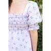 Positano Women's Puff Sleeve Daphne Dress, Lavender - Dresses - 7 - thumbnail