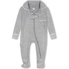 Classic Pajama Footie, Grey - Footie Pajamas - 1 - thumbnail