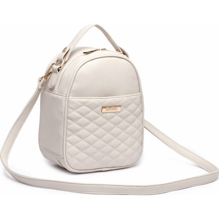 Monaco Snack Bag | Pearl White - Diaper Bags - 2
