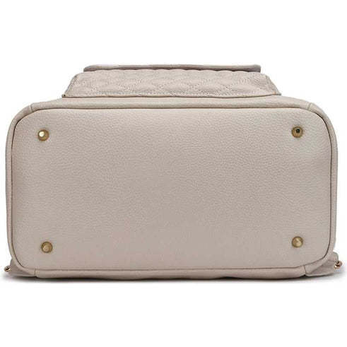 Monaco Diaper Bag | Pearl White - Diaper Bags - 7