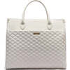 Monaco Tote Bag | Pearl White - Diaper Bags - 1 - thumbnail