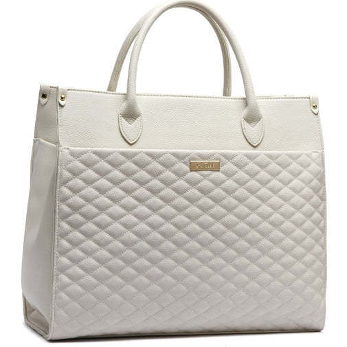 Monaco Tote Bag | Pearl White - Diaper Bags - 2