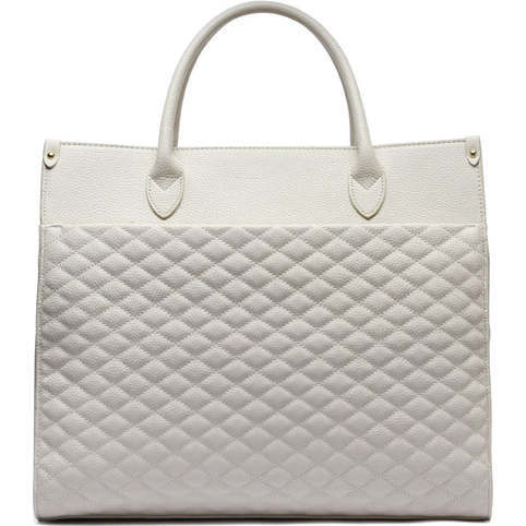 Monaco Tote Bag | Pearl White - Diaper Bags - 4