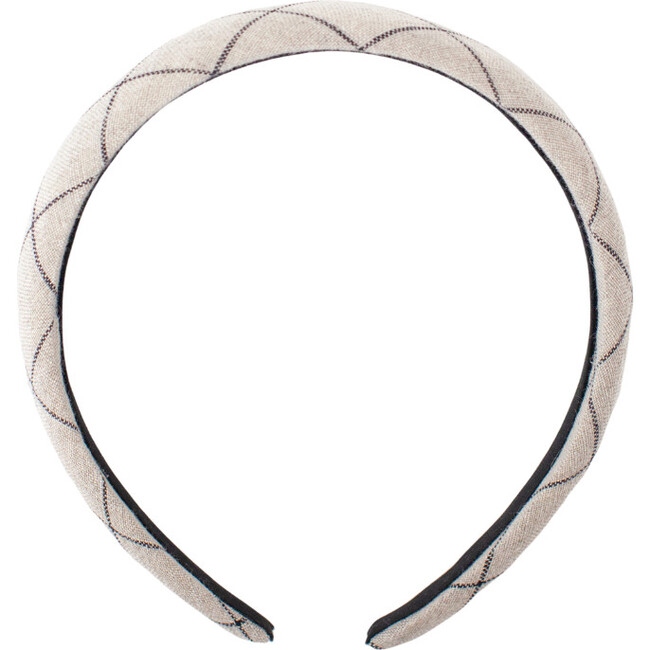 Classic Padded Headband, Stormy Skies Grid