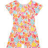 Sandy Flutter Sleeve Romper with Snaps, White - Rompers - 1 - thumbnail