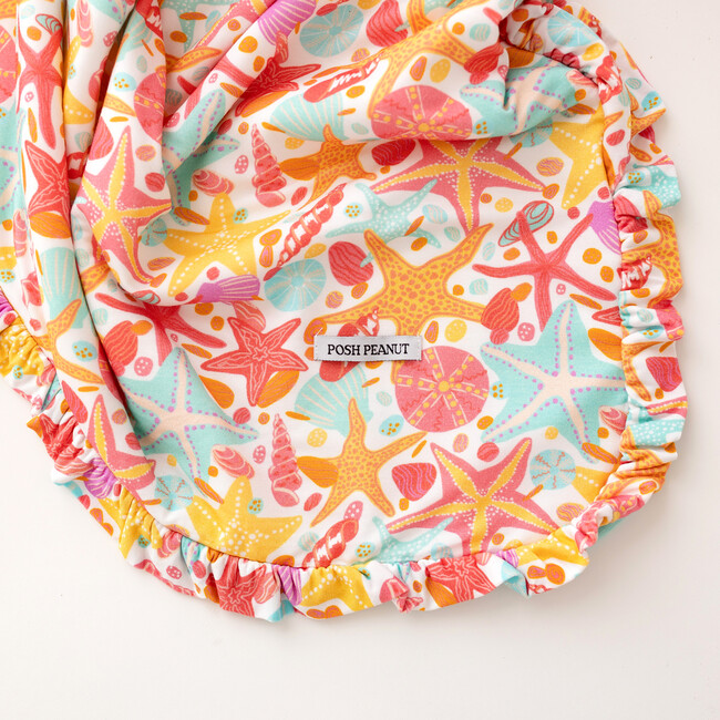 Sandy Ruffled Hooded Towel, White - Towels - 3