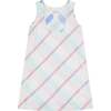 Plaid Classic Sleeveless Contrast Neck Patch Tunic, Multicolors - Dresses - 1 - thumbnail