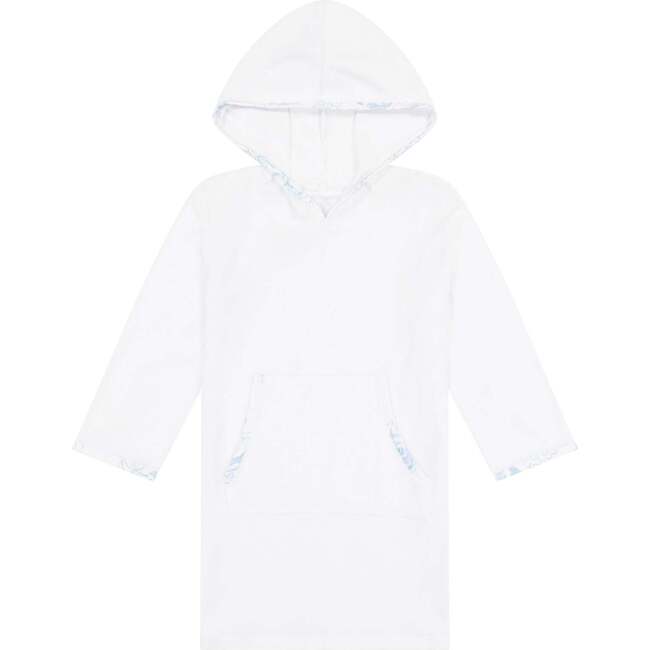 Print Terry Hooded Cover-Up, Rose